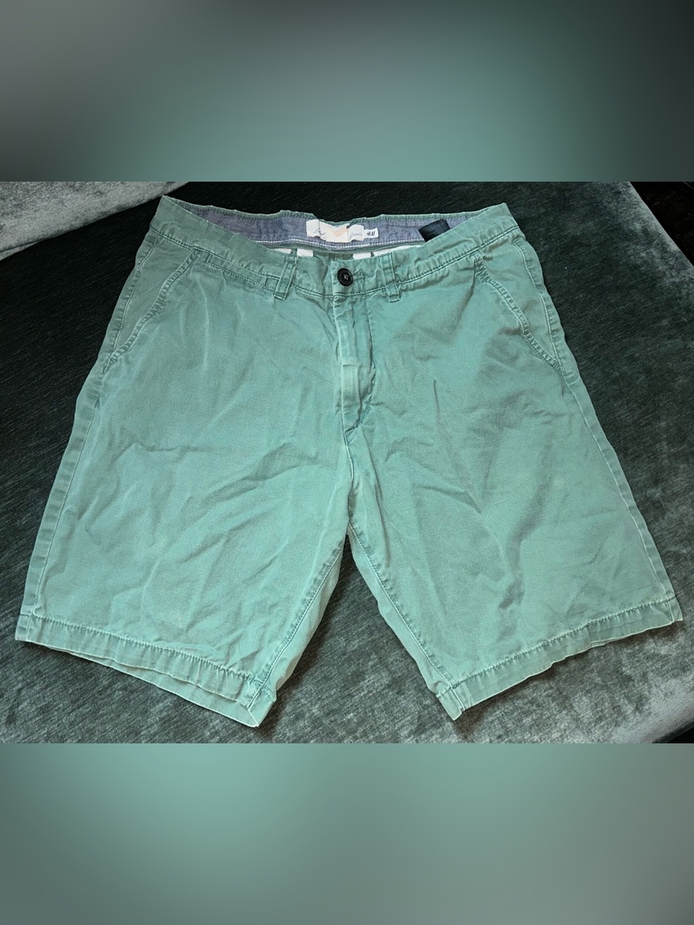 LOGG Men's Casual Green Chino Shorts